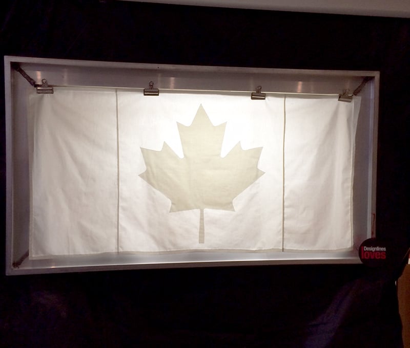 The Great White North flag is part of Fugitive Glue’s ongoing Canadian Art Project. - Design Week 2014 Highlights