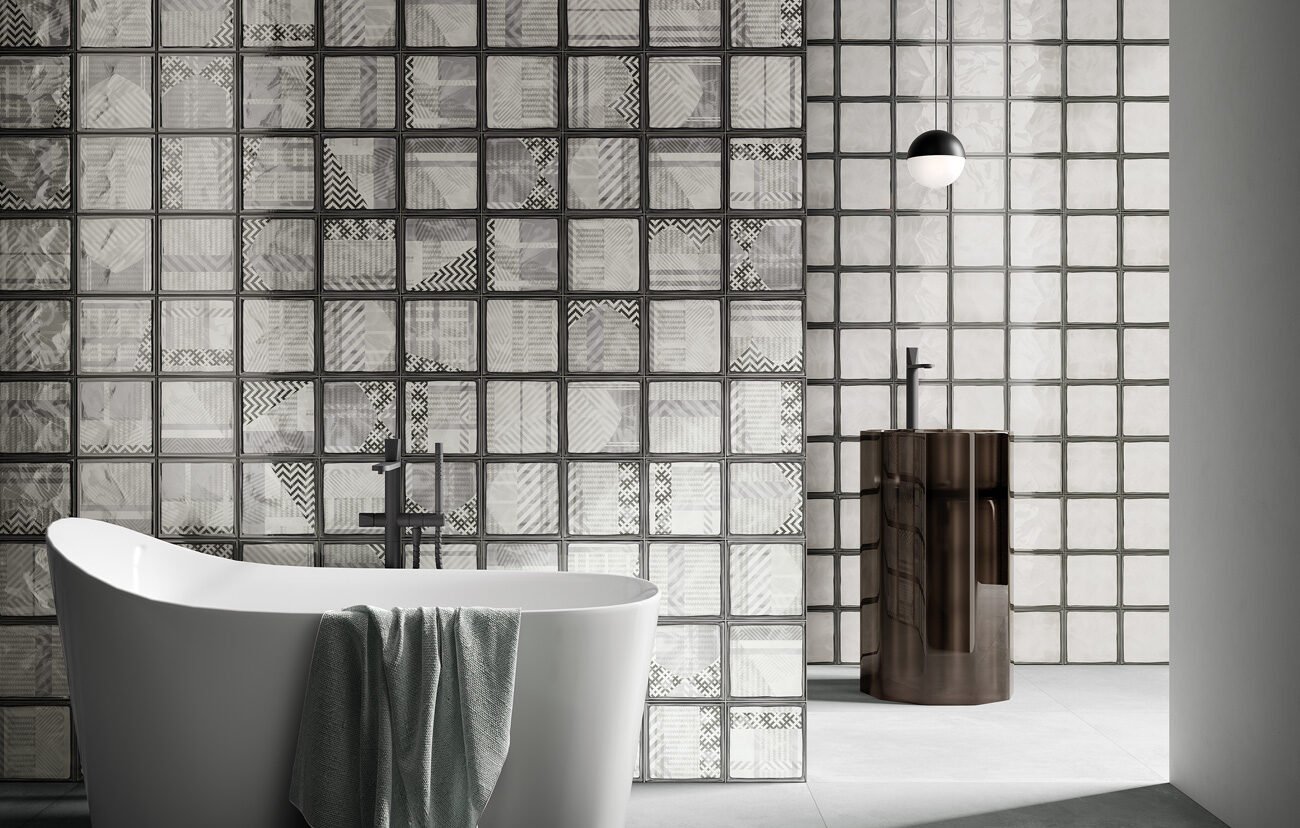 Bathroom interior with tiles from Ciot in Toronto