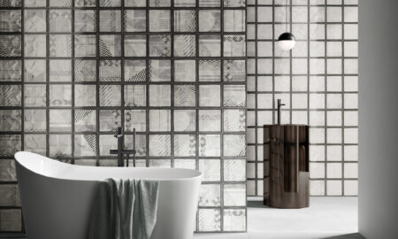 Bathroom interior with tiles from Ciot in Toronto