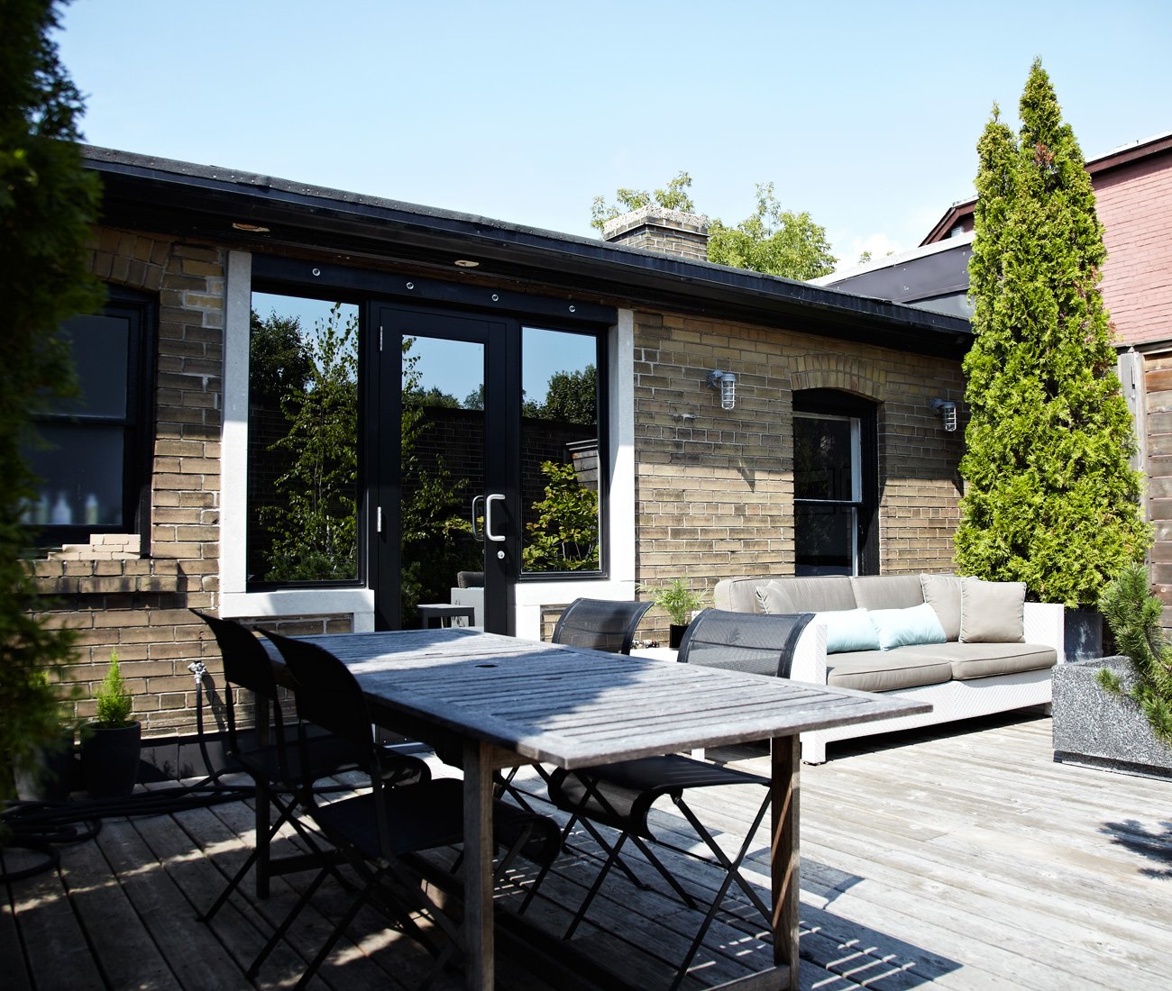 backyard Reigo and Bauer tile factory family home