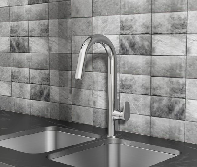 high-tech kitchen American Standard faucet