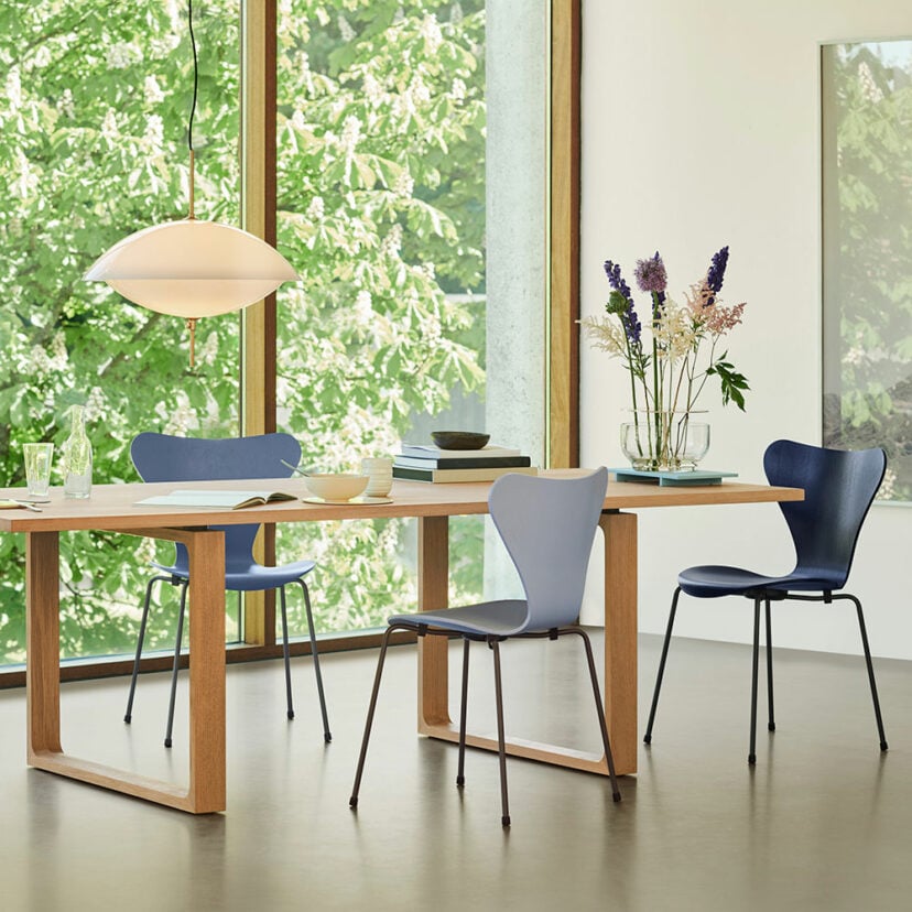 The Arne Jacobsen Series 7 chair is one of Fritz Hansen’s most popular designs. Available at TORP Inc.