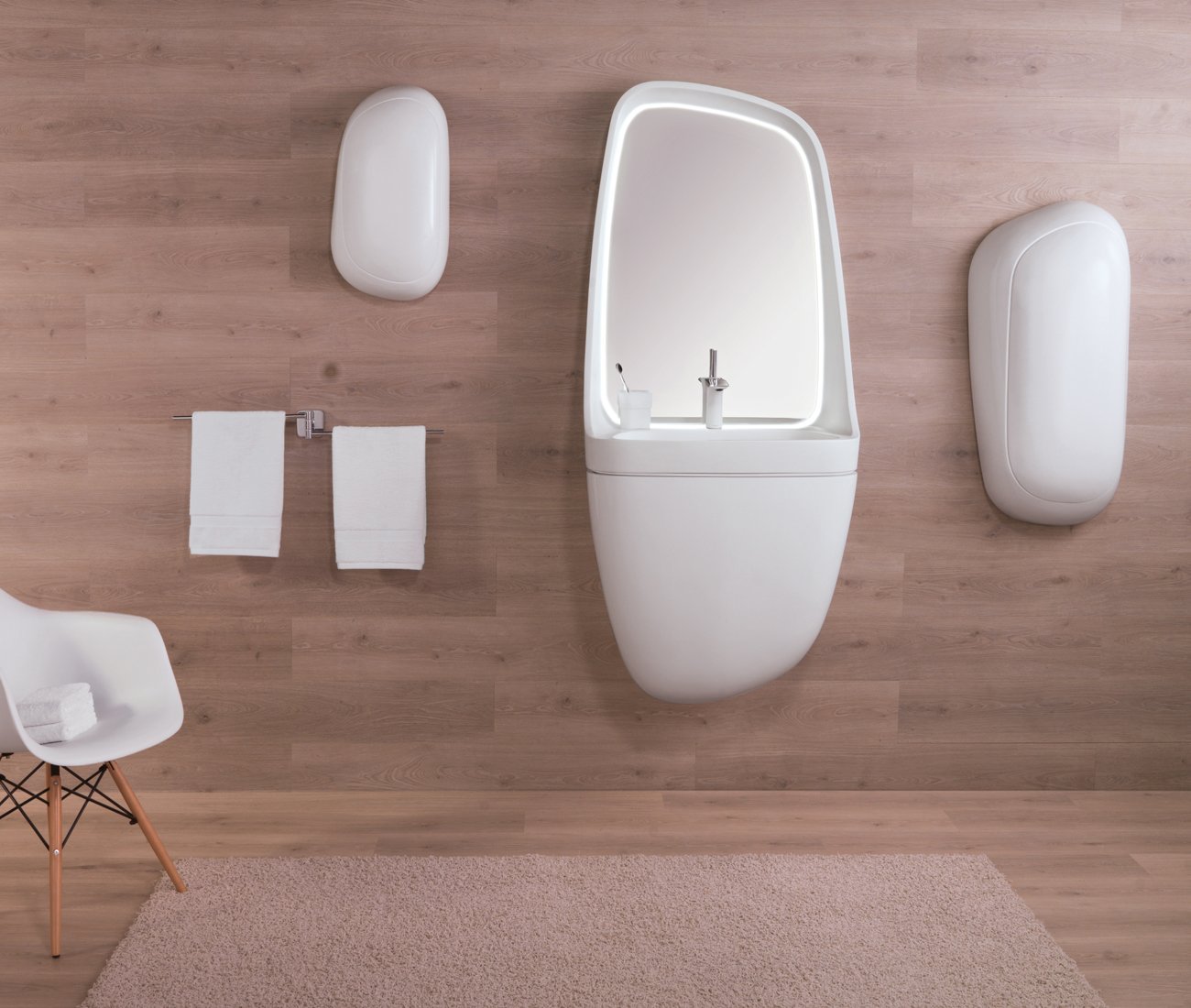 Stylish Bathroom Scene-Stealers -Pebble by Ronbow