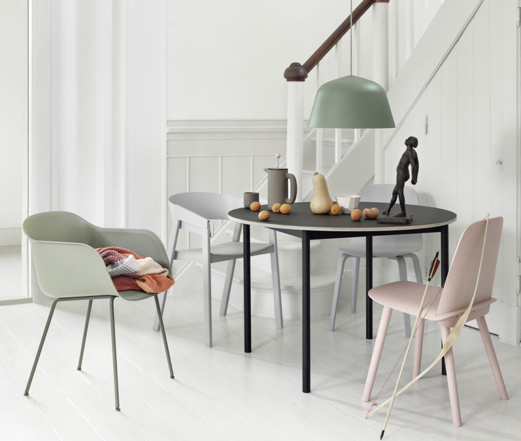 Table and chairs from Urban Mode, a storage and shelving store in Toronto.