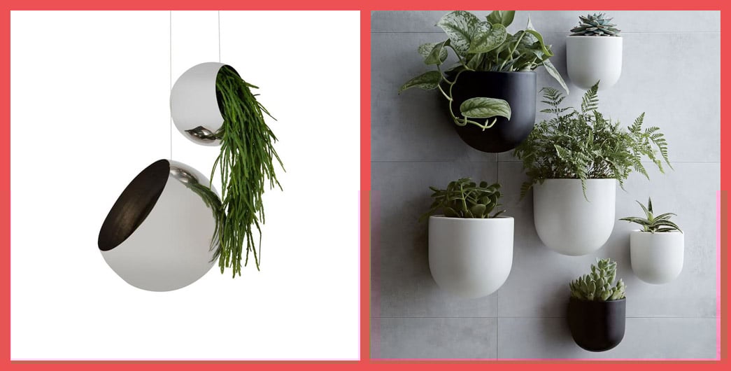 Hanging Orbs and Ceramic planters