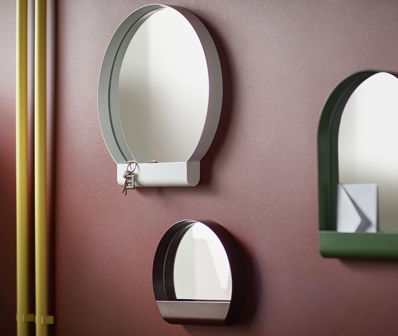 Wall Mirrors part of YPPERLIG collection from Danish design HAY for Ikea