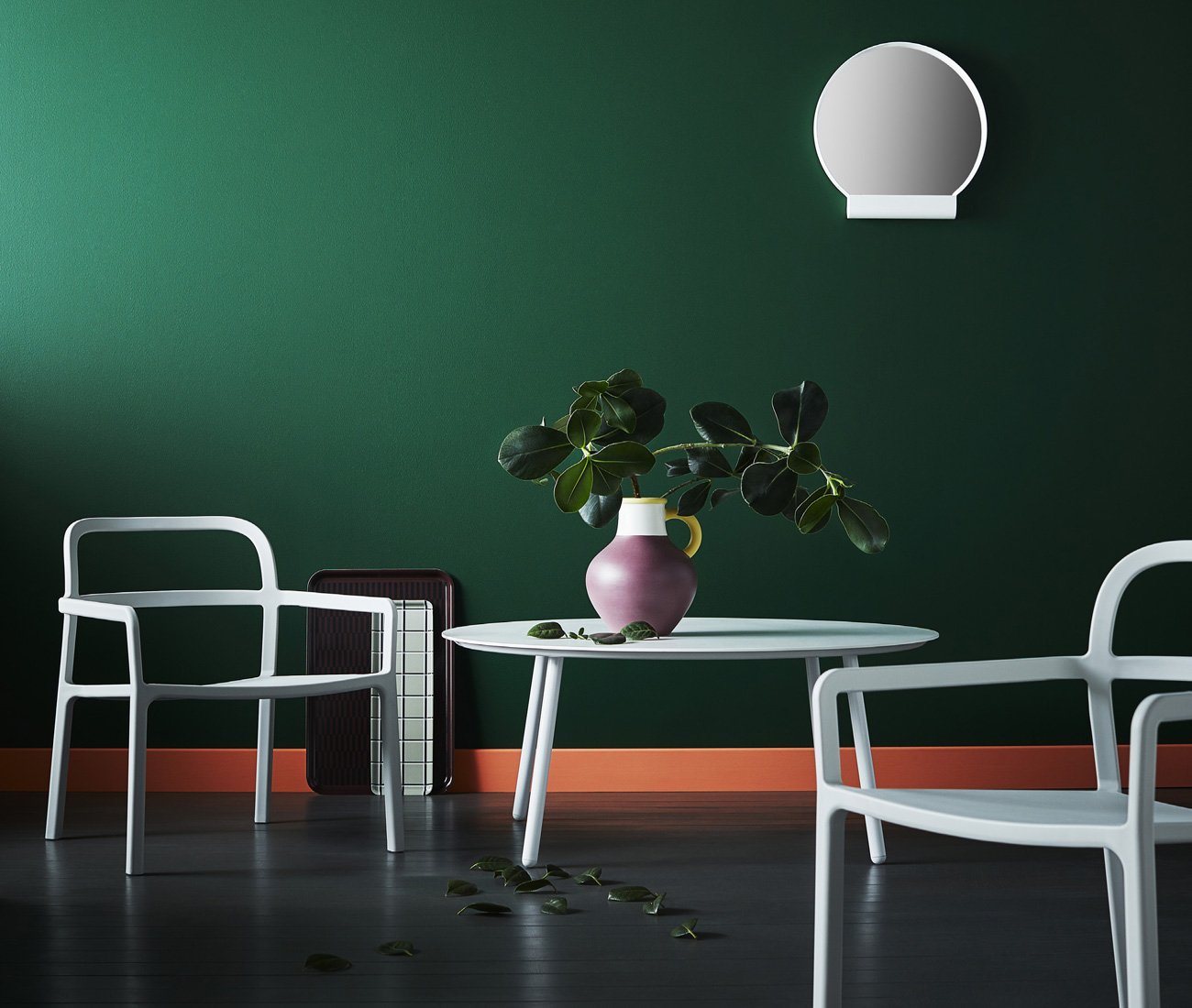 Furniture and vase part of YPPERLIG collection from Danish design HAY for Ikea
