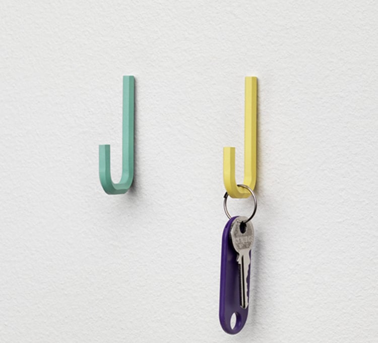 Hex Key is a key holder or hook inspired by the ubiquitous hex key tool.