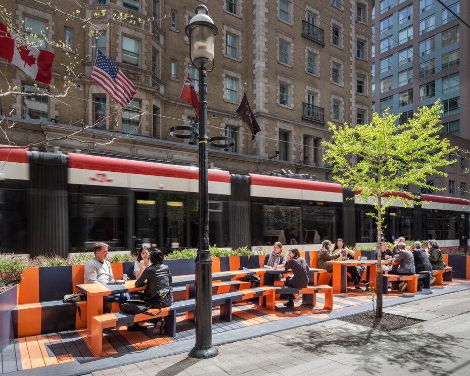 King Street Pilot Project Installations