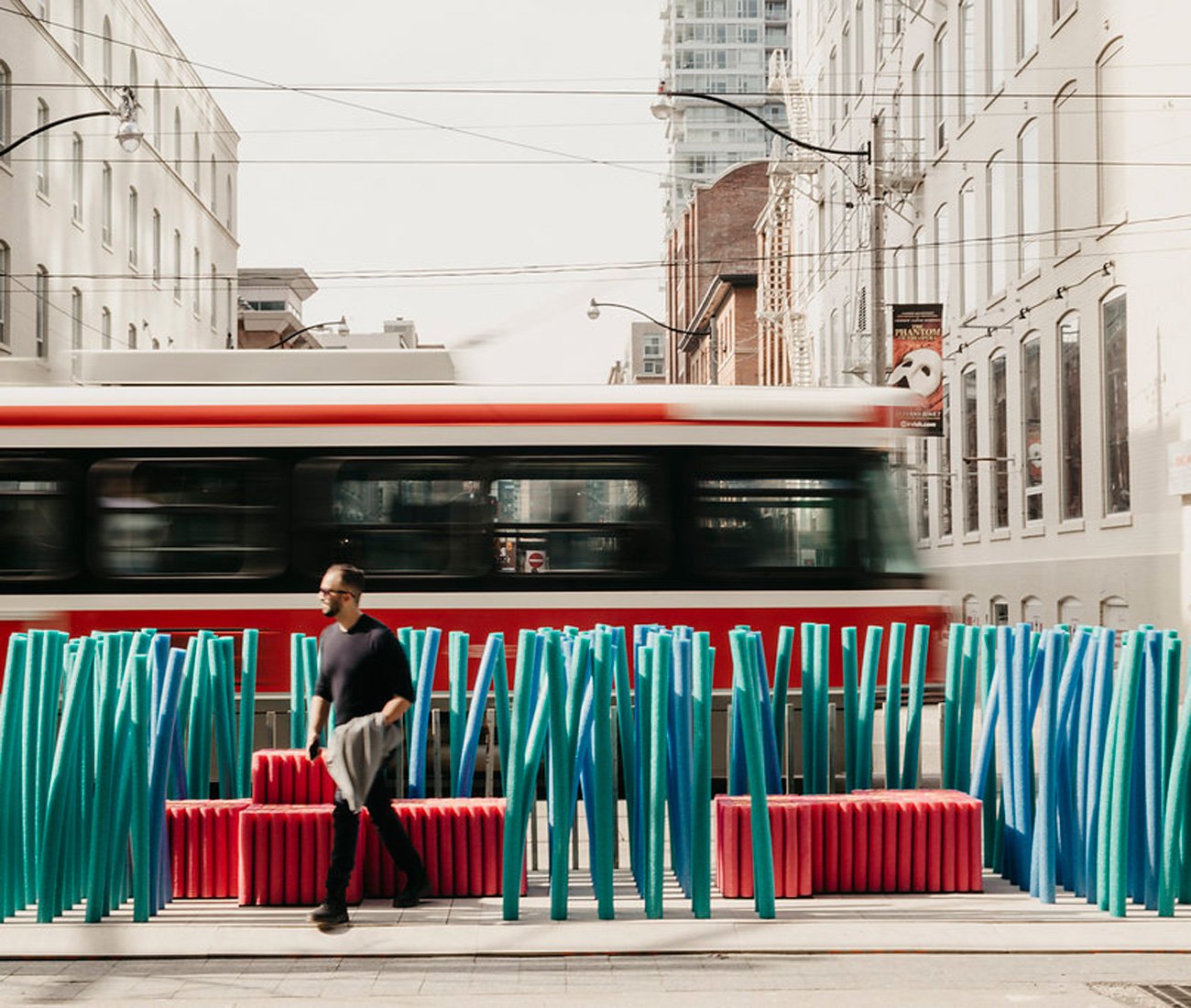 King Street Pilot Project - Woggle Jungle. Photo: VPA Studio Installation