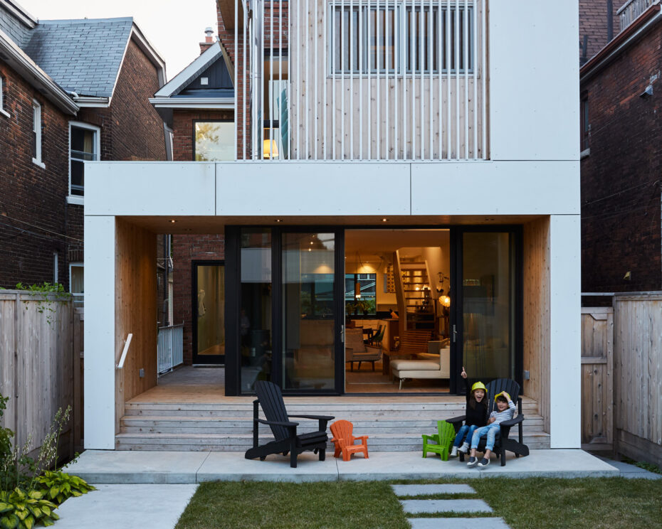 Geometric design in Little Italy modern home renovations of a traditional residence in Toronto