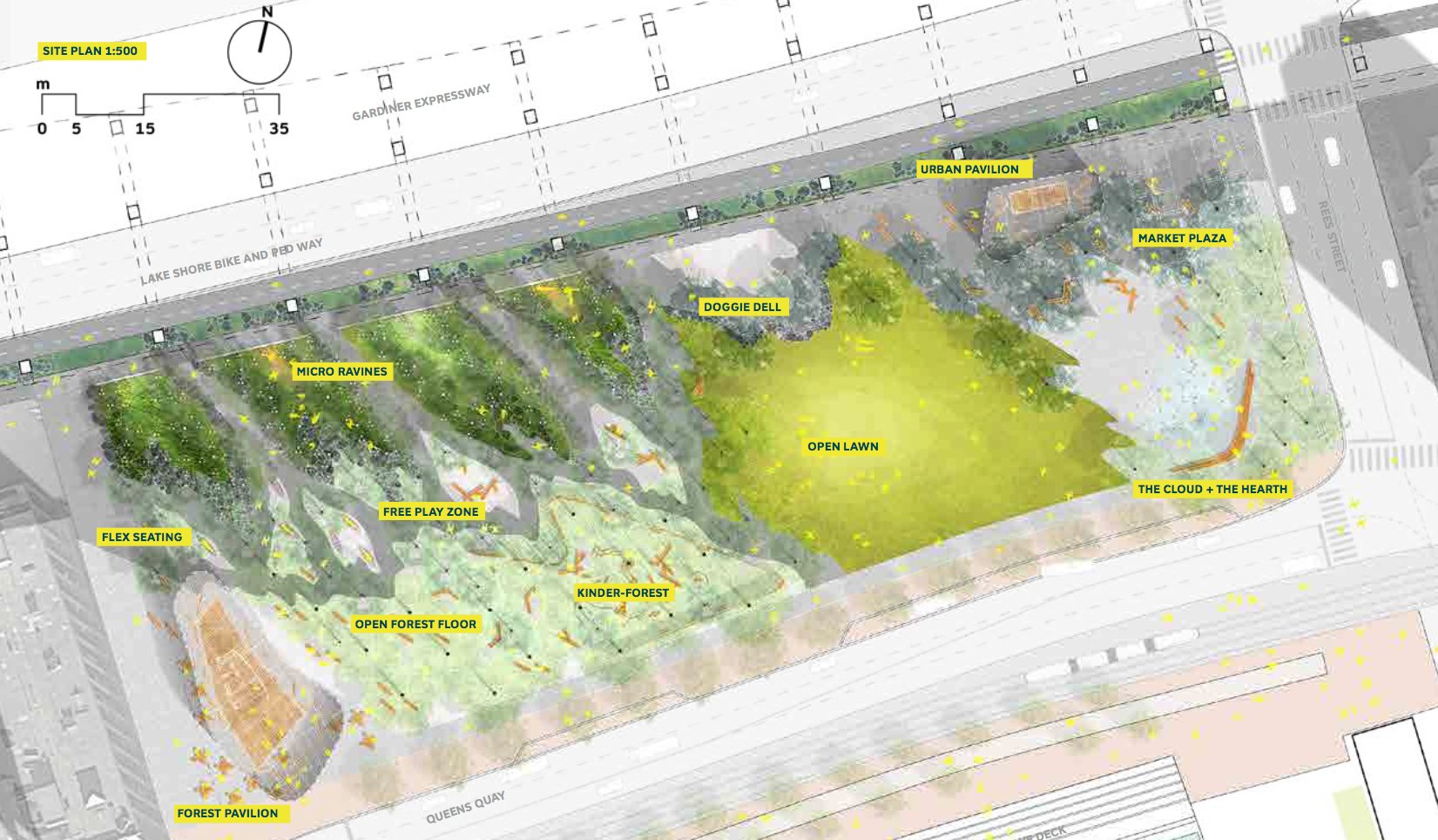 Rees Street Free Forest - Designed by: New York's SCAPE Landscape Architects and Toronto's BSN Architects