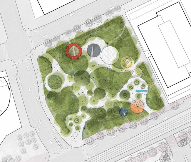Gardiner Green drawing - Designed by: Plant Architect Inc. and Mandaworks