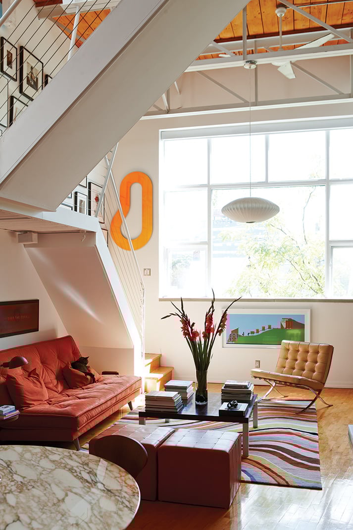 Paul Bain and Isa Spalding fashion district loft