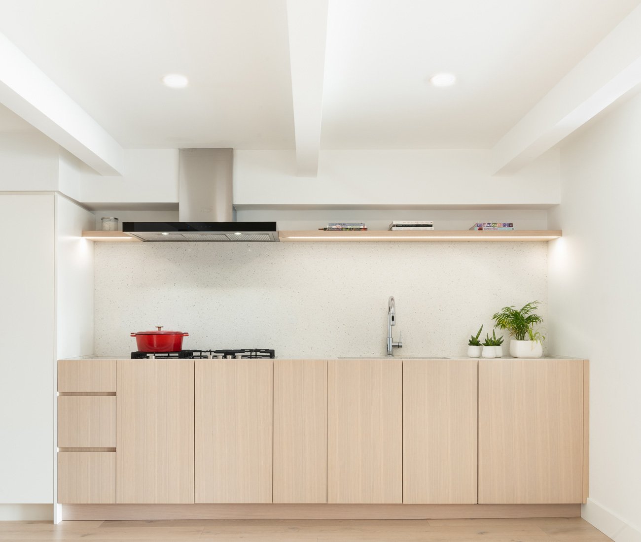 StudioAC East End Loft Minimalism Toronto StudioAC - loft Kitchen white oak cabinet