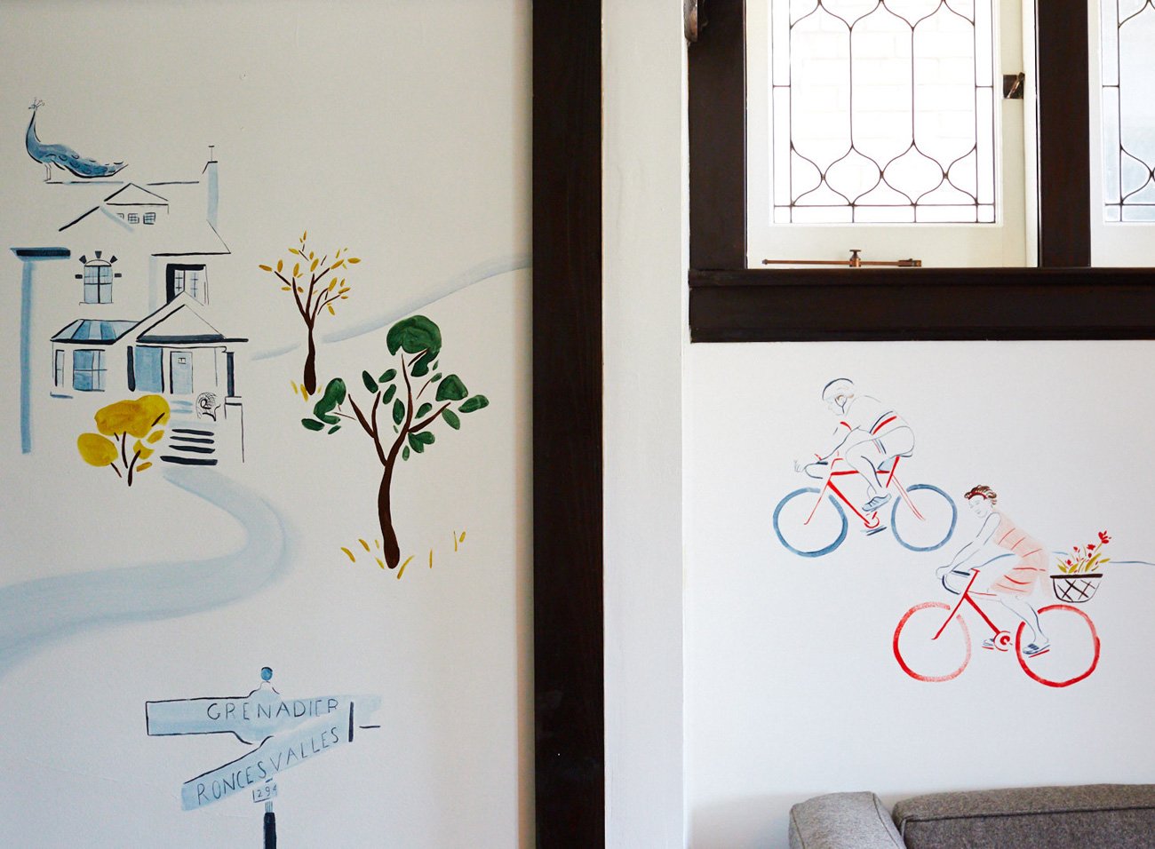 Local Artist mural in a Roncesvalles family home