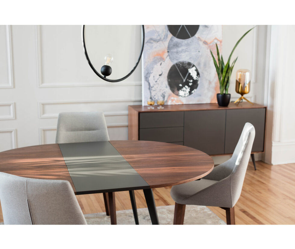 Dinning room table in a modern space