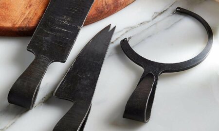 Trio of forged cheese knives - Simons Fabrique 1840