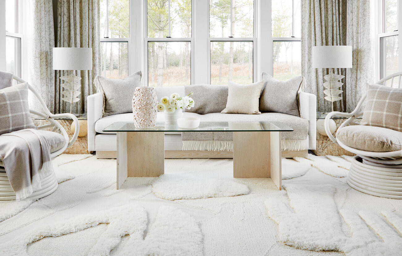 Desk installation with area rug from Creative Matters