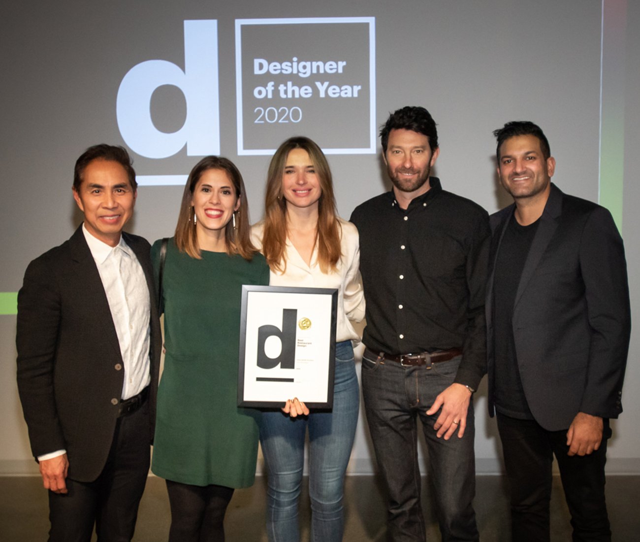 Architect Omar Gandhi (right) with his clients and colleagues