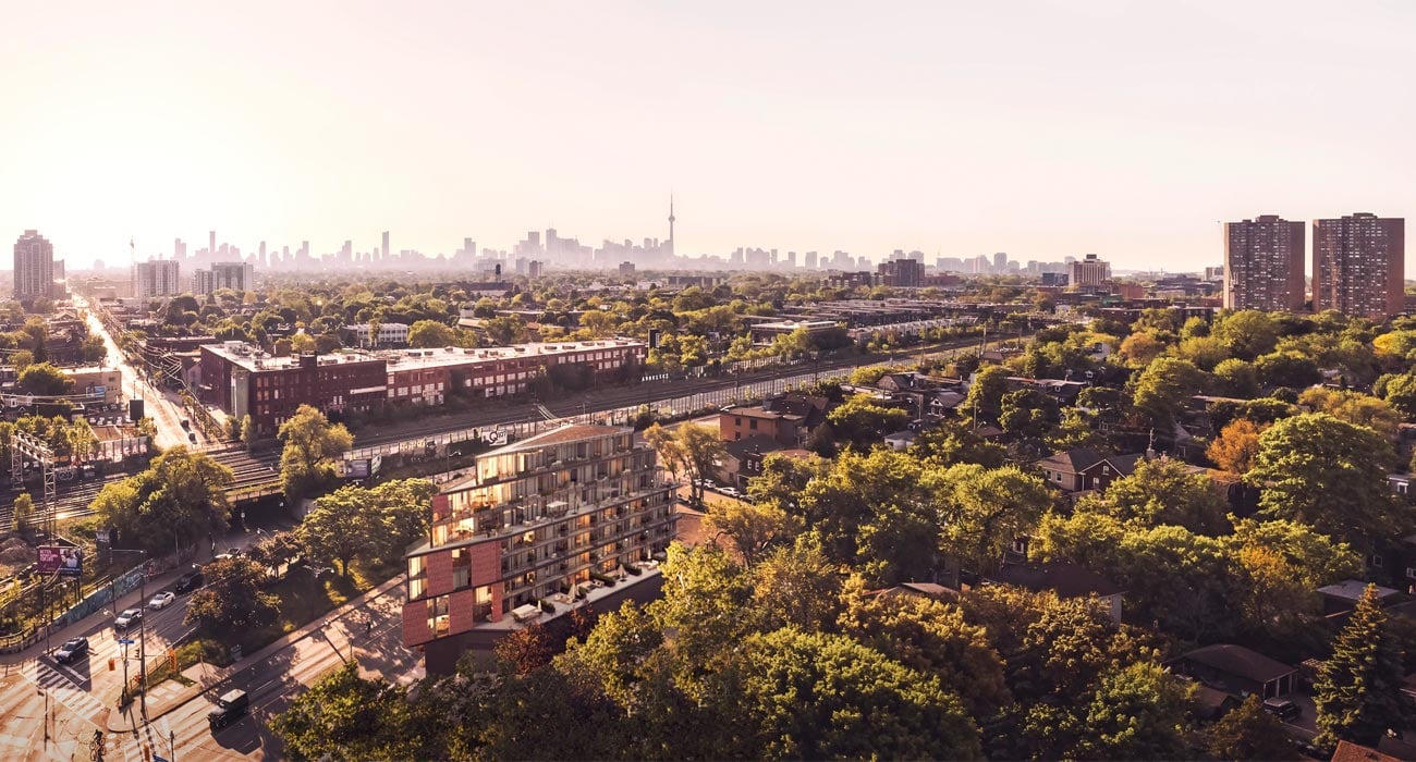 Gairloch Junction Point condos, aerial shot