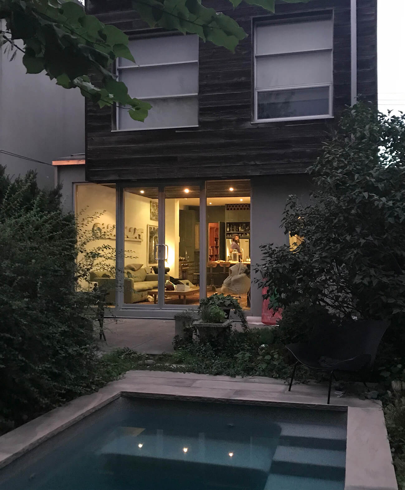 Michelle Donnelly and Mark Puchala home backyard