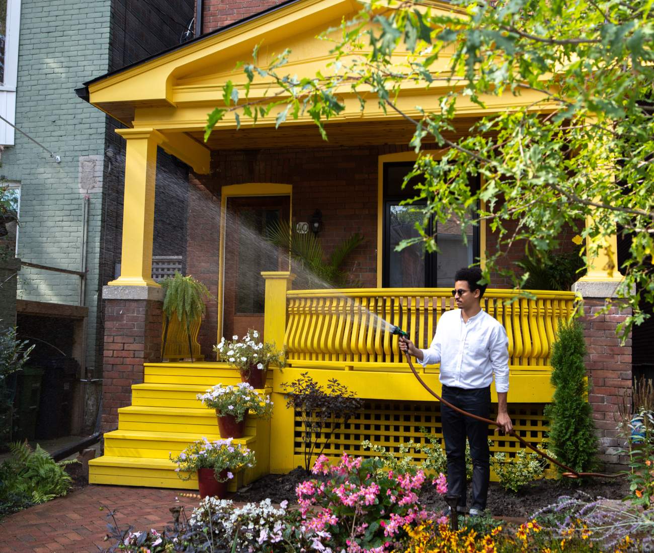 Tura Cousins Wilson at his recently renovated house