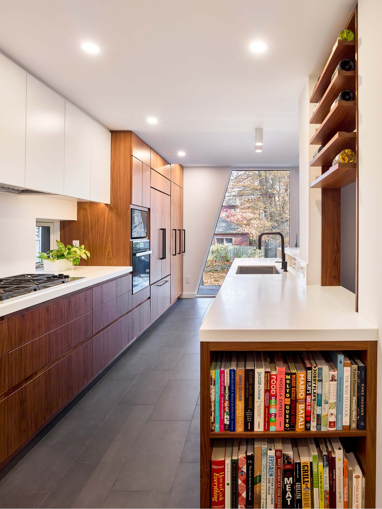 black wood clad extension