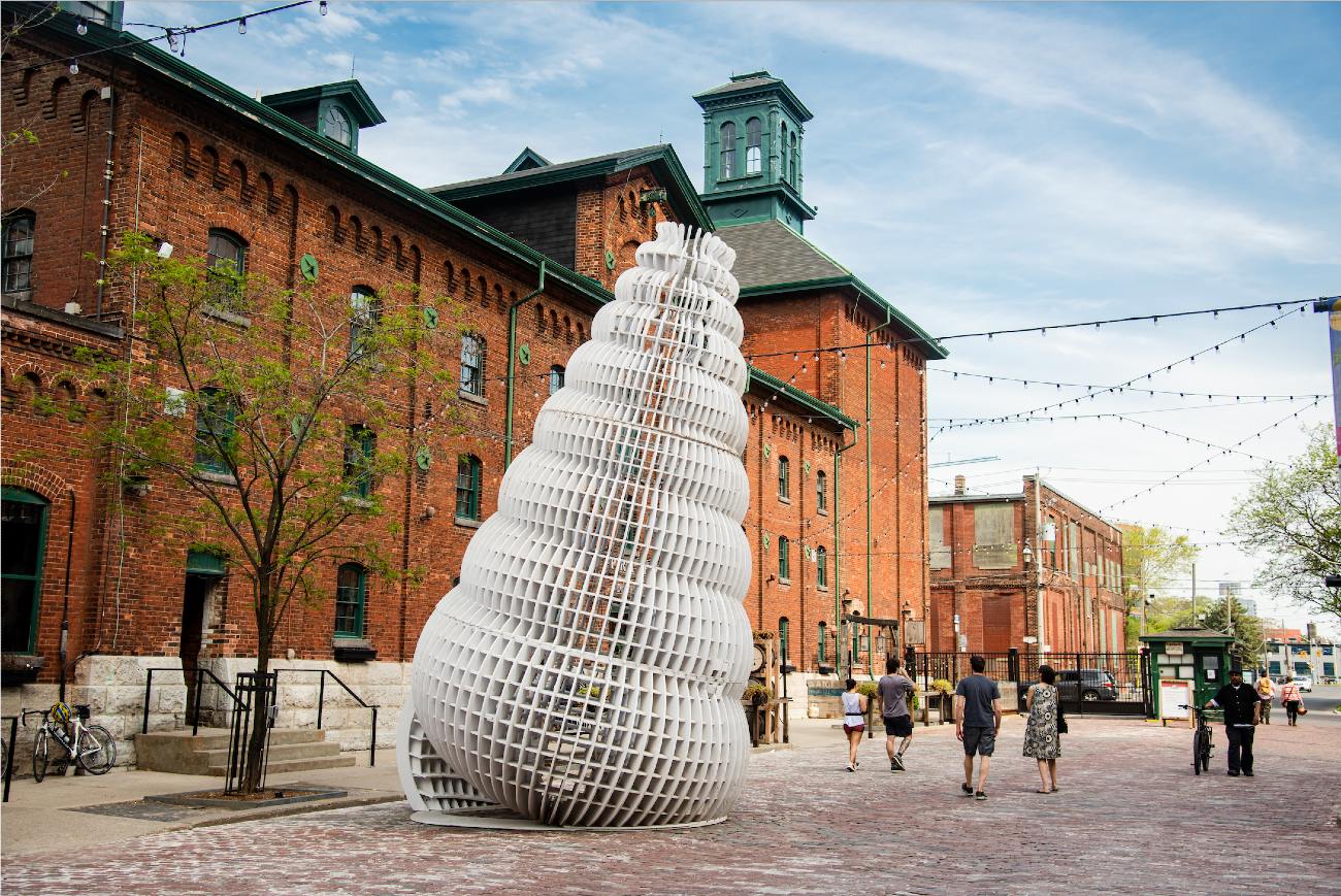 The Epitonium art installation at the Distillery District