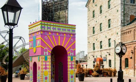Arc de Blob, by iheartblob, art installation at Spring Stations 2021