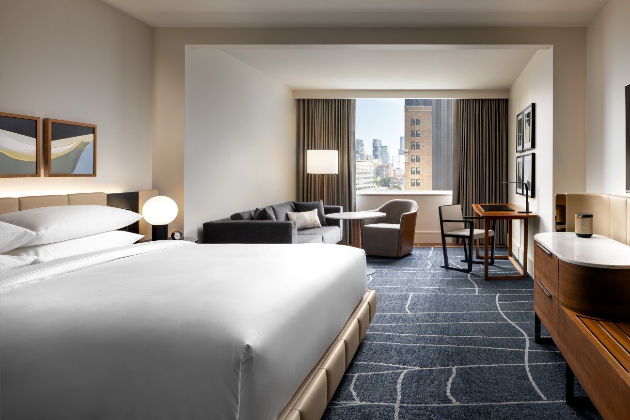 Guest room at Park Plaza hotel in Toronto
