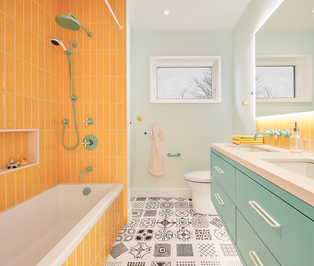 Maximalist Decor paint and tiles