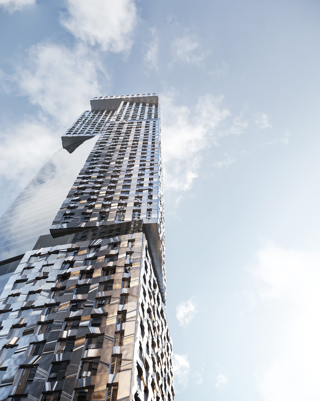 rendering of Frank Gehry’s Forma Condos in Toronto