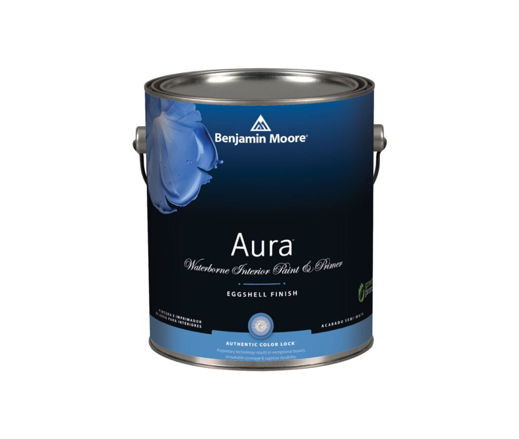 benjamin moore aura blue paint in a can 