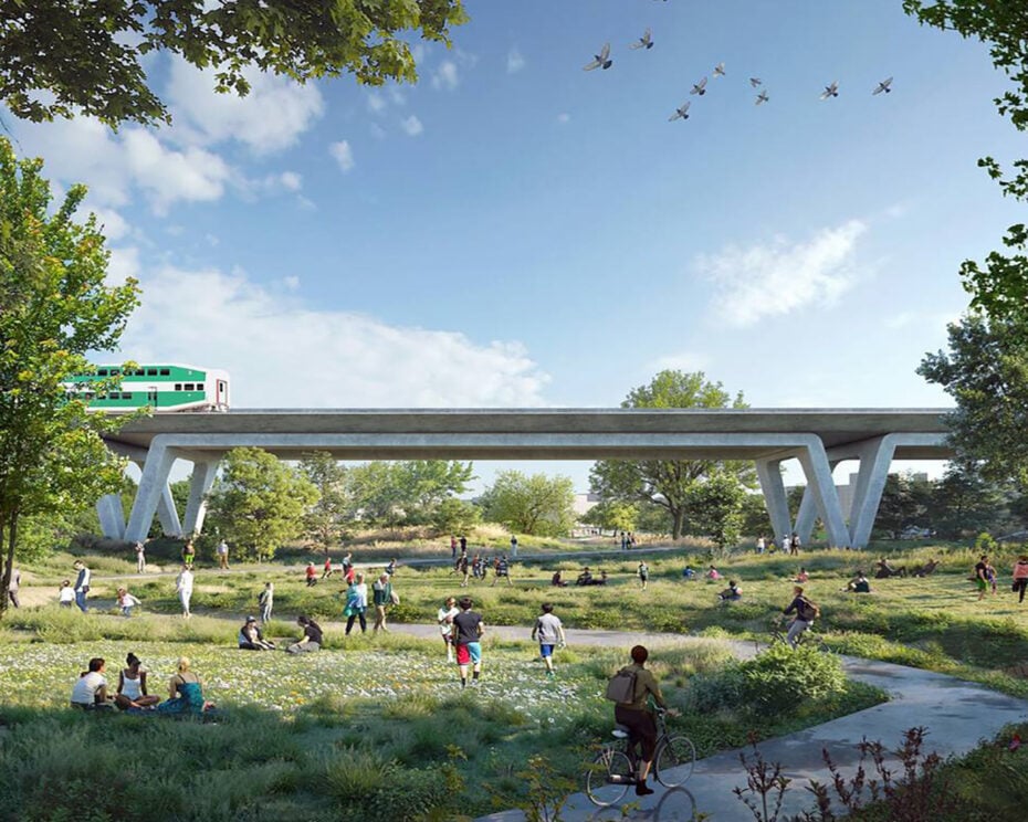 Rendering of Toronto Downsview Airport redevelopment