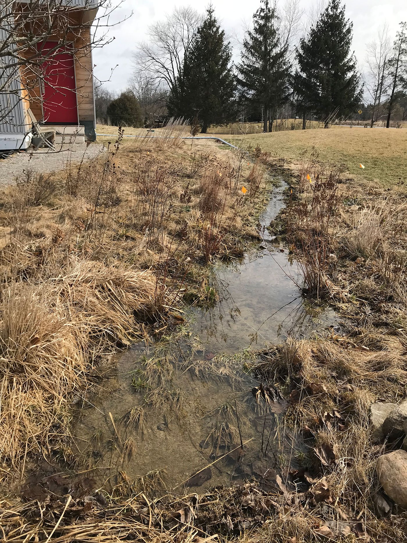 water flow and decomposition, Building a Natural Garden