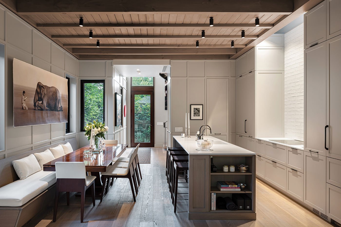 A ceiling height of 10 feet makes the home main floor feel bright and airy.