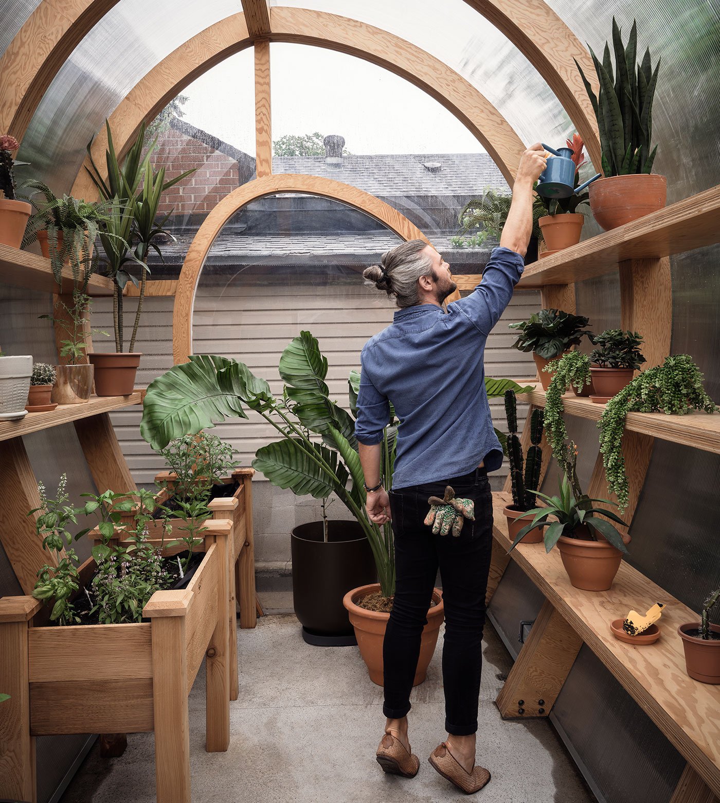 Backyard greenhouse prototype by Stacklab