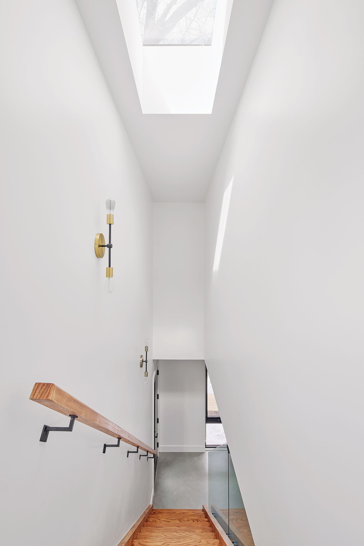 Stairs laneway house Solares Architecture