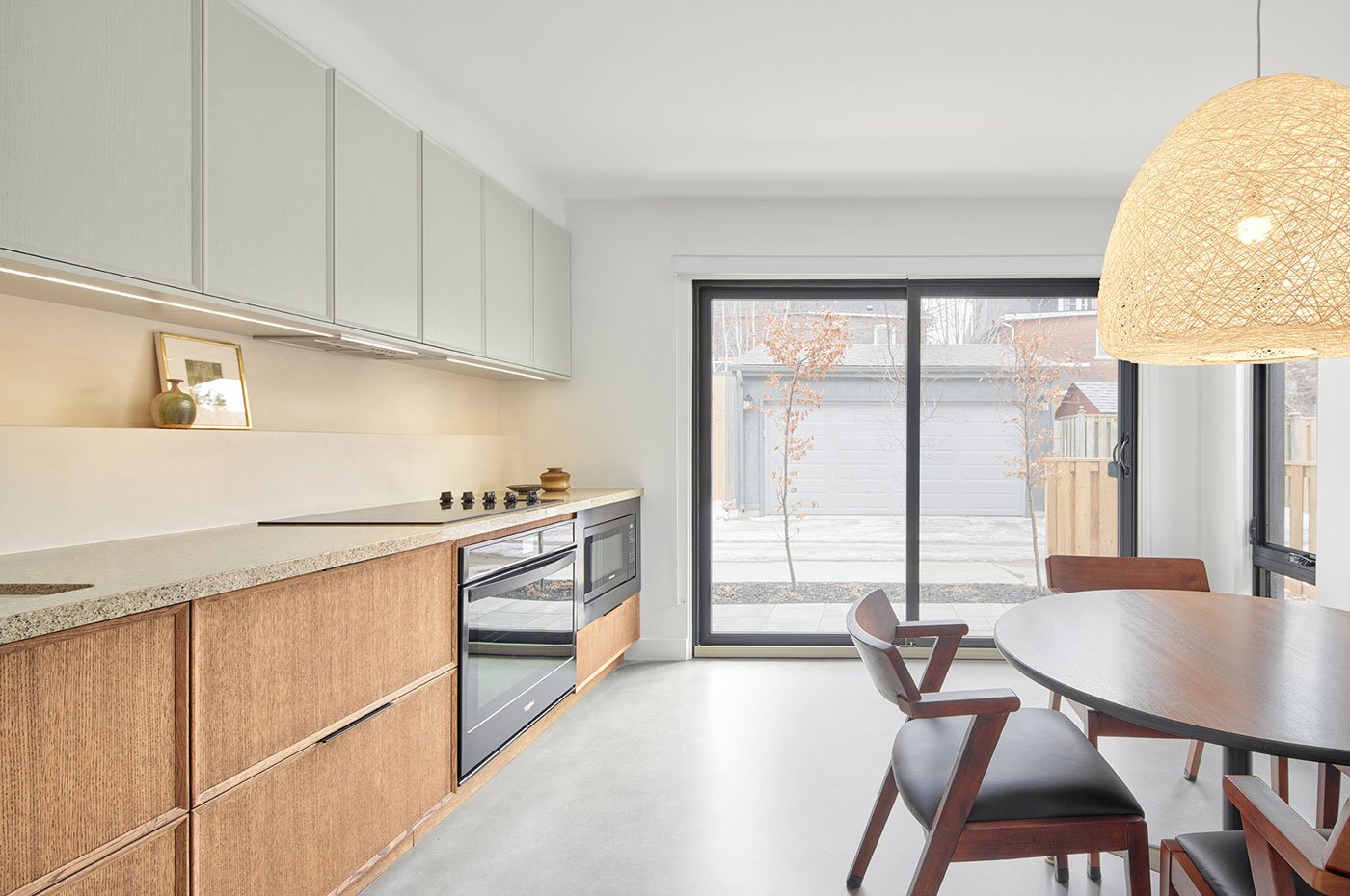 Solares Architecture Parkdale laneway house, The main floor of the residence opens onto the laneway
