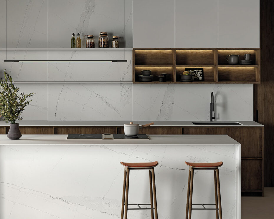 kitchen with Cosentino’s Silestone countertops