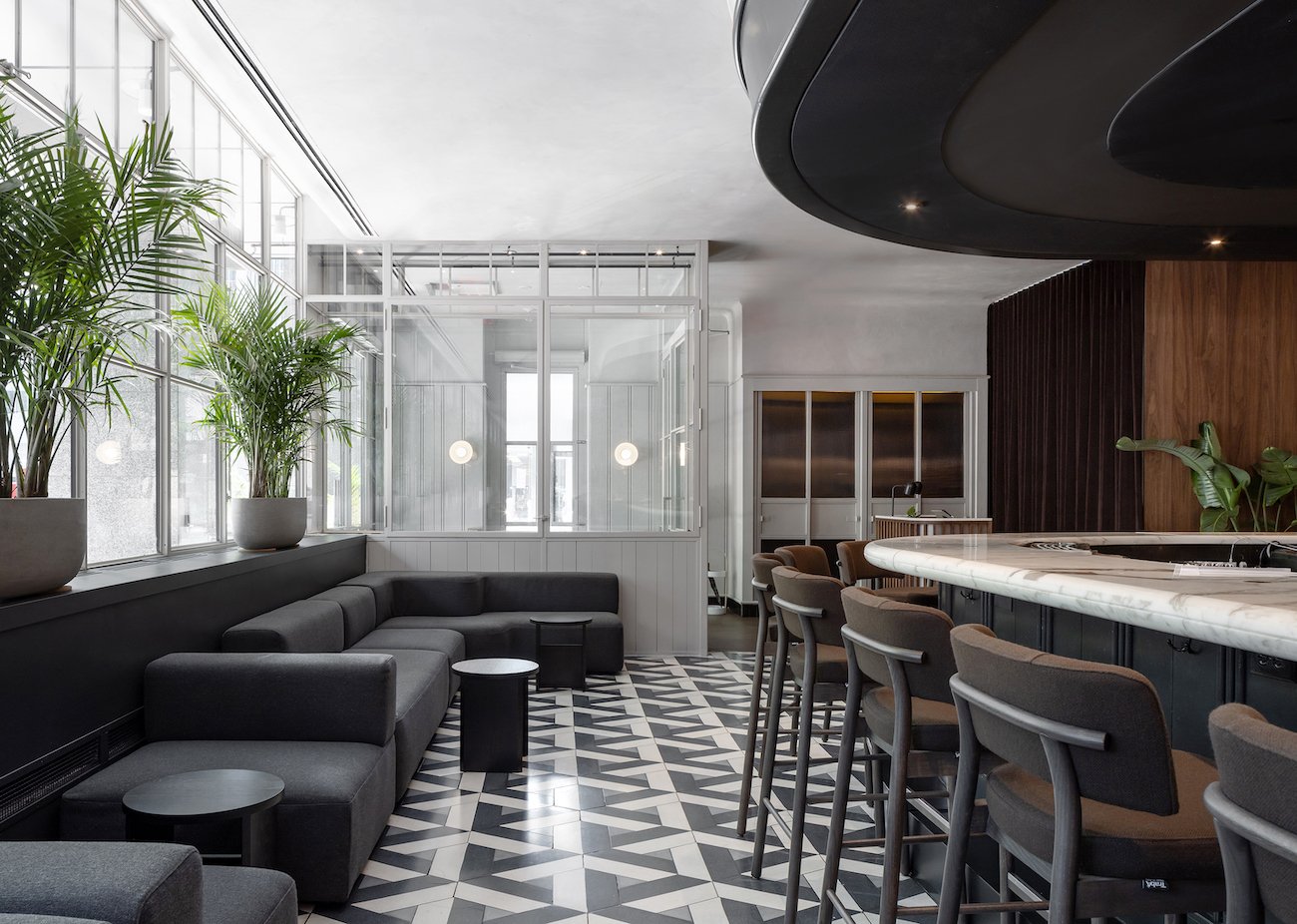Bar seating with sofa - Toronto Food Scene
