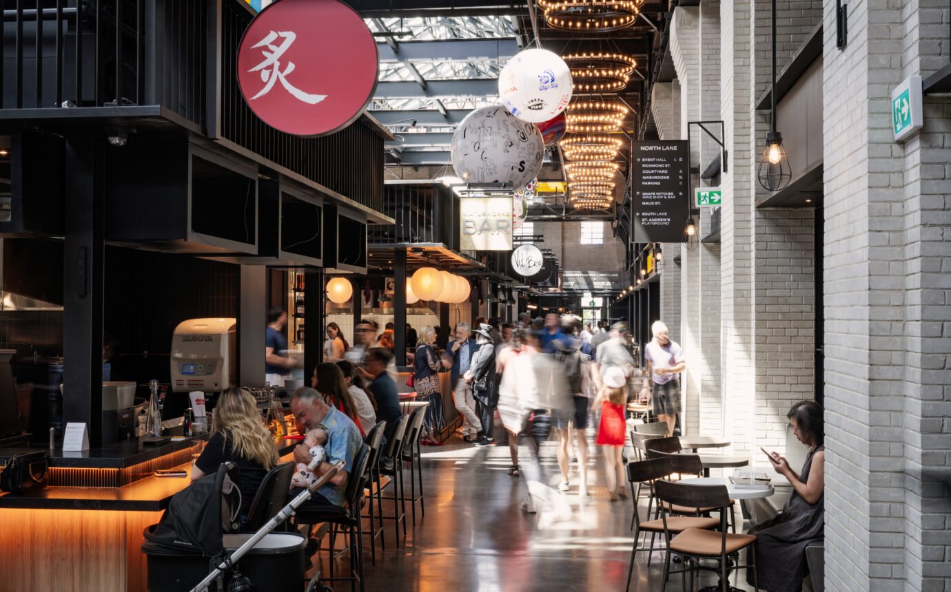 Interiors at Waterworks Food Hall Toronto