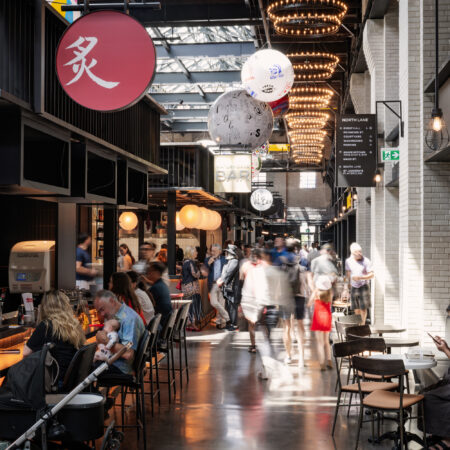 Interiors at Waterworks Food Hall Toronto